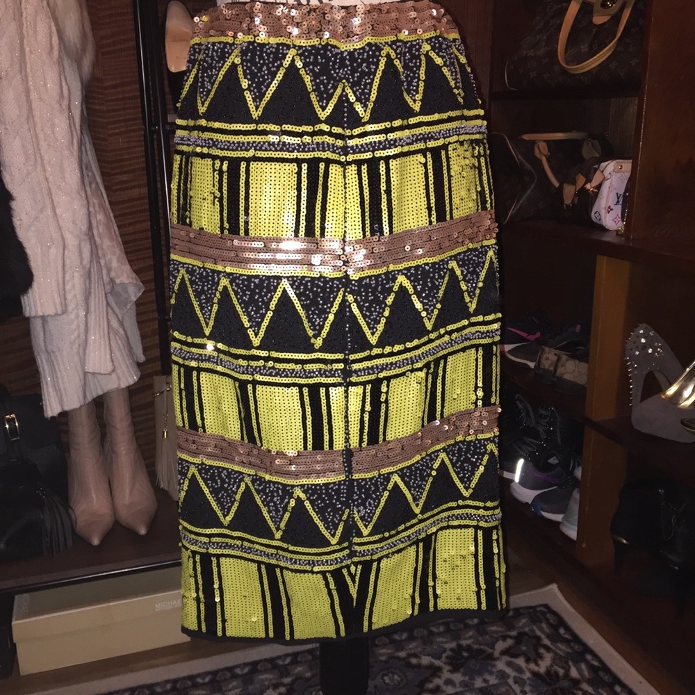Sequin Midi Skirt